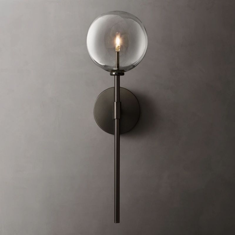 Lucelle Glass Globe Wall Sconce