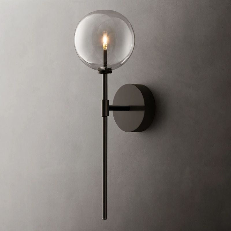 Lucelle Glass Globe Wall Sconce