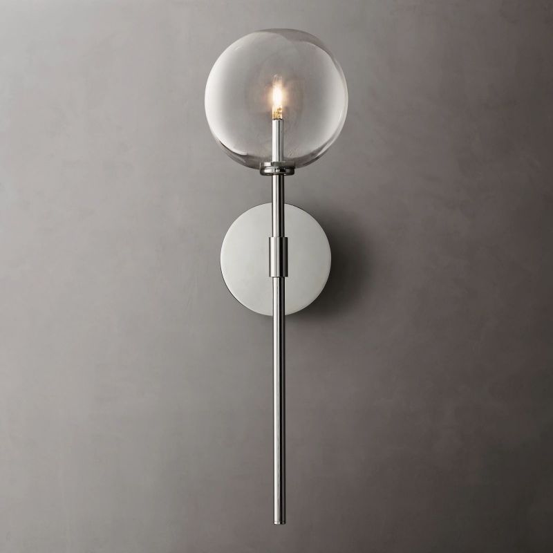 Lucelle Glass Globe Wall Sconce