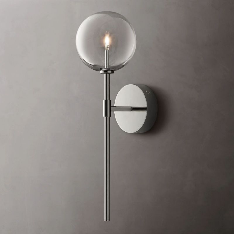 Lucelle Glass Globe Wall Sconce