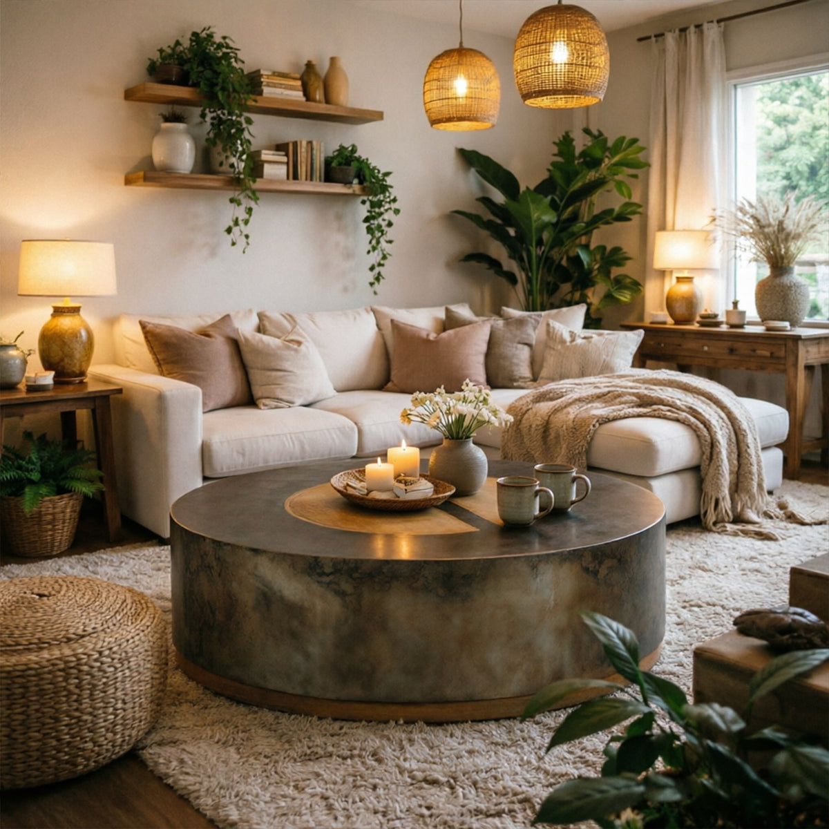 Acacius Round Coffee Table