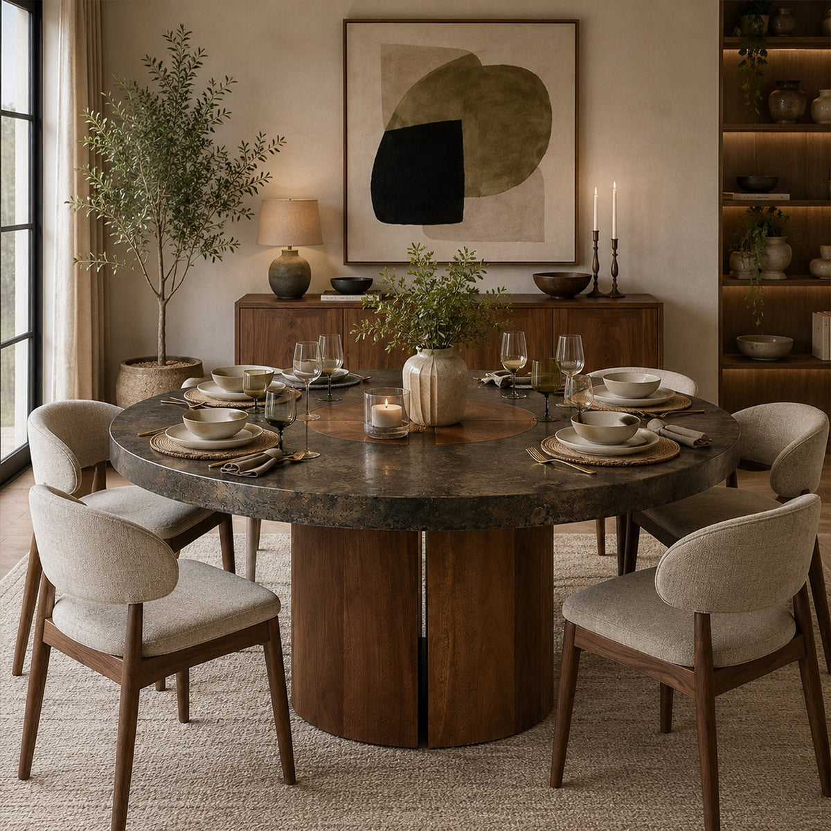 Acacius Round Dining Table