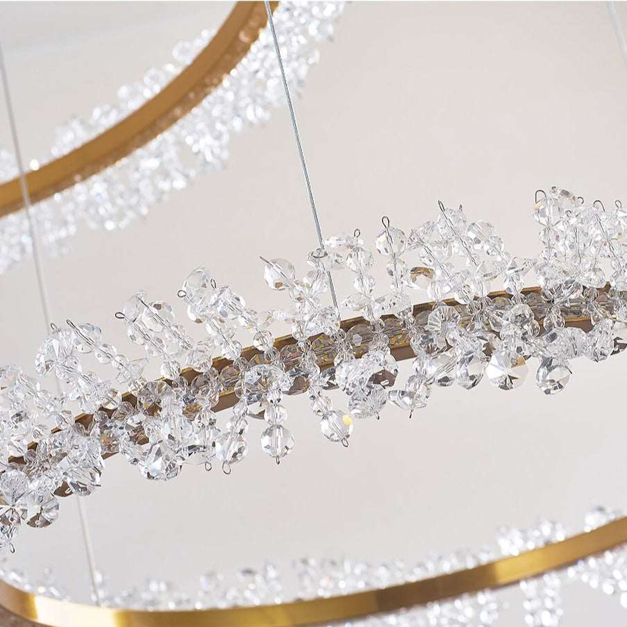 buyCapri Modern 3-Ring Crystal Chandelier - Morsale