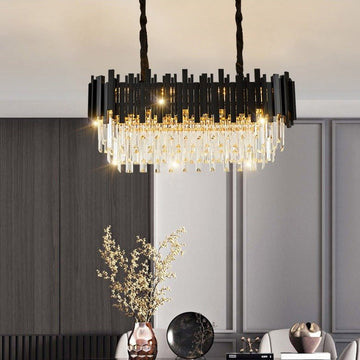 buyGio Black Crystal Dining Room Chandelier - Morsale
