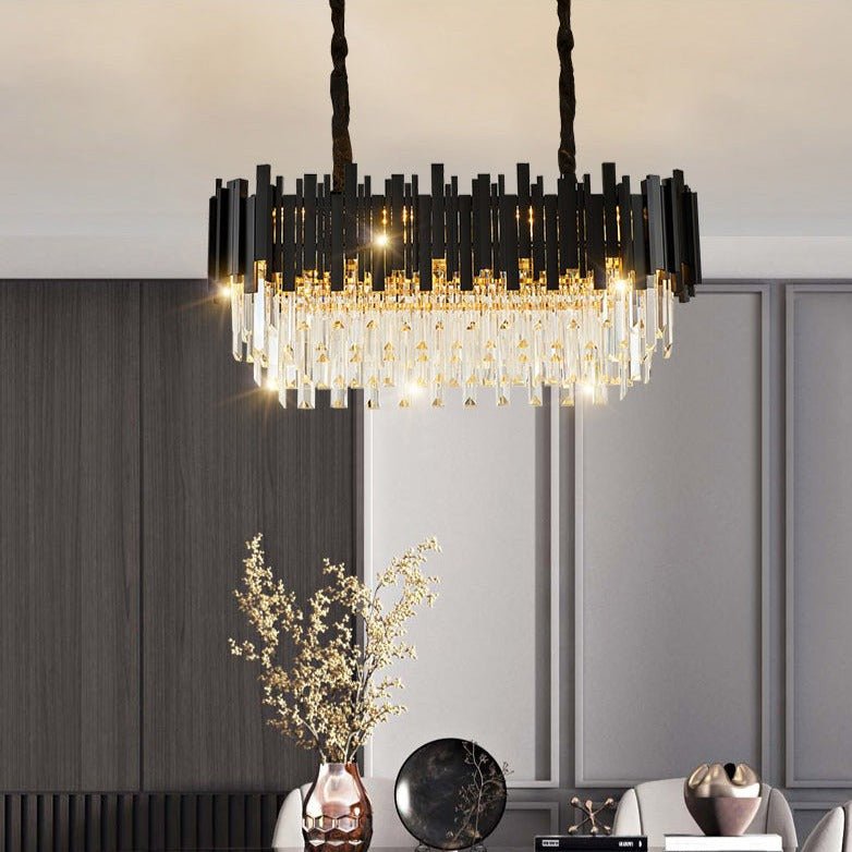 buyGio Black Crystal Dining Room Chandelier - Morsale
