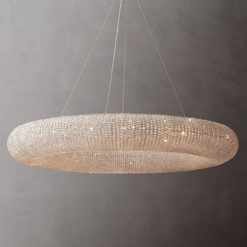 Halo Stranded Crystal Round Chandelier 59"