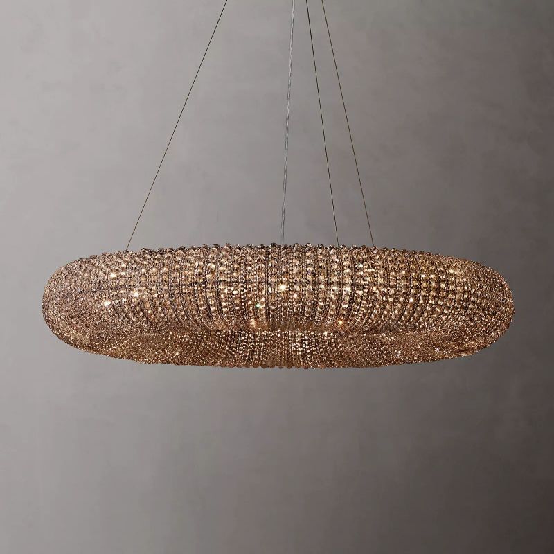 Halo Stranded Crystal Round Chandelier 41"
