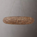 Halo Stranded Crystal Round Chandelier 41"