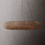 Halo Stranded Crystal Round Chandelier 32"