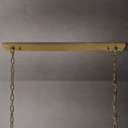 Harlow Faceted Crystal Rectangle Chandelier 42"