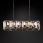 Harlow Faceted Crystal Rectangle Chandelier 42"