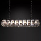 Harlow Faceted Crystal Rectangle Chandelier 62"