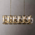 Harlow Faceted Crystal Rectangle Chandelier 42"
