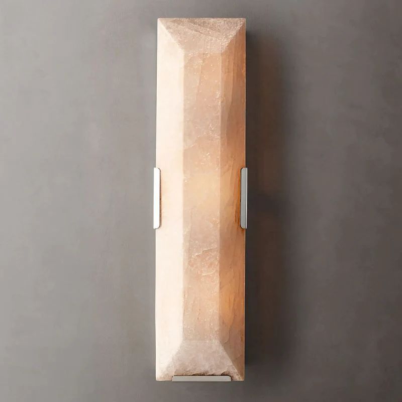 Harlow Faceted Calcite Linear Wall Sconce