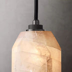 Harlow Faceted Calcite Pendant Light