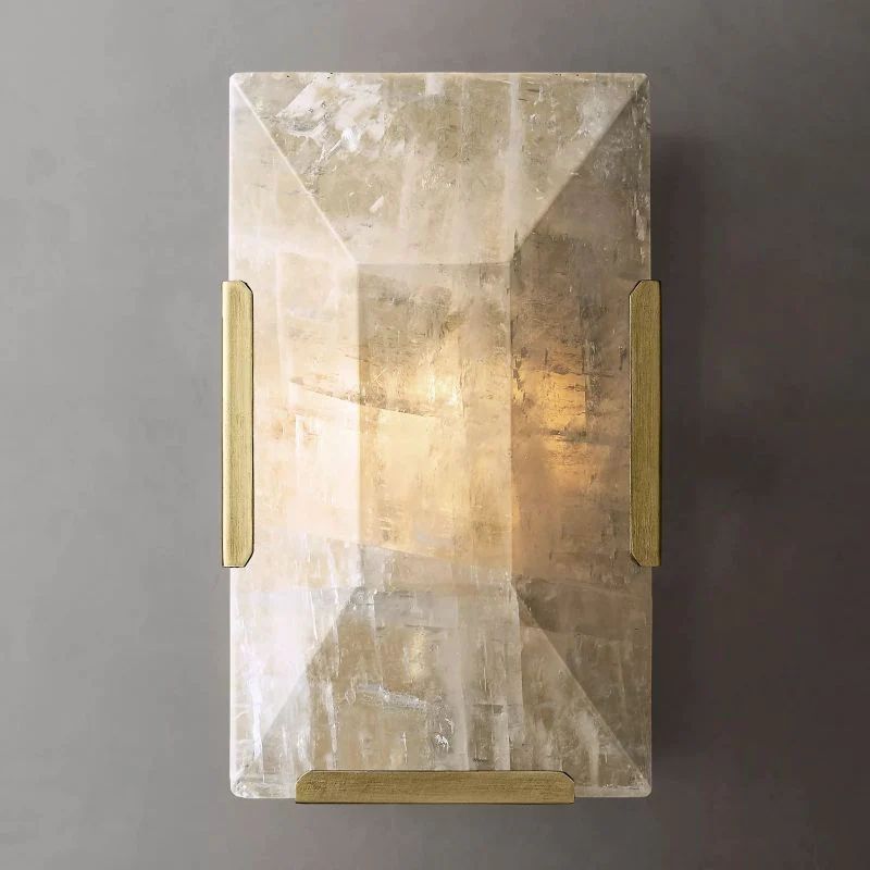 Harlow Faceted Calcite Wall Sconce