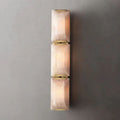 Harlow Faceted Calcite Triple Wall Sconce