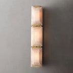 Harlow Faceted Calcite Triple Wall Sconce