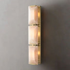 Harlow Faceted Calcite Triple Wall Sconce