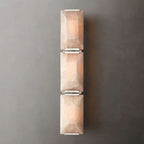 Harlow Faceted Calcite Triple Wall Sconce