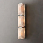 Harlow Faceted Calcite Triple Wall Sconce