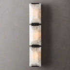 Harlow Faceted Calcite Triple Wall Sconce