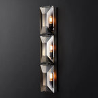 Harlow Faceted Crystal Triple Wall Sconce