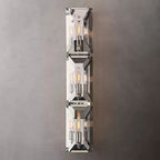 Harlow Faceted Crystal Triple Wall Sconce