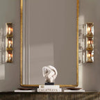 Harlow Faceted Crystal Triple Wall Sconce
