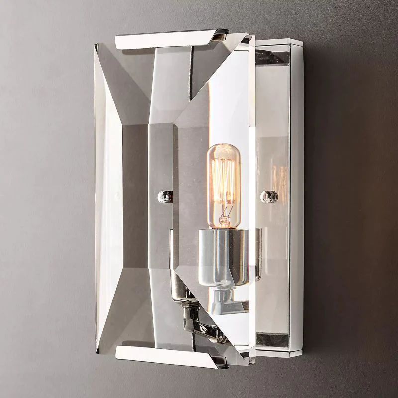 Harlow Faceted Crystal Wall Sconce