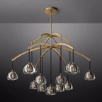 Hemisphere Delicate Crystal Round Chandelier 60"