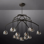 Hemisphere Delicate Crystal Round Chandelier 60"