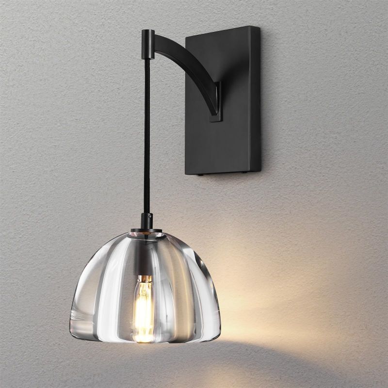 Hemisphere Delicate Crystal Wall Sconce