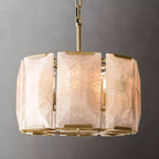 Harlow Faceted Calcite Round Chandelier 19"