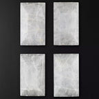 Harlow Faceted Calcite Rectangle Chandelier 54"