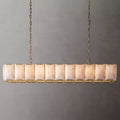 Harlow Faceted Calcite Rectangle Chandelier 74"