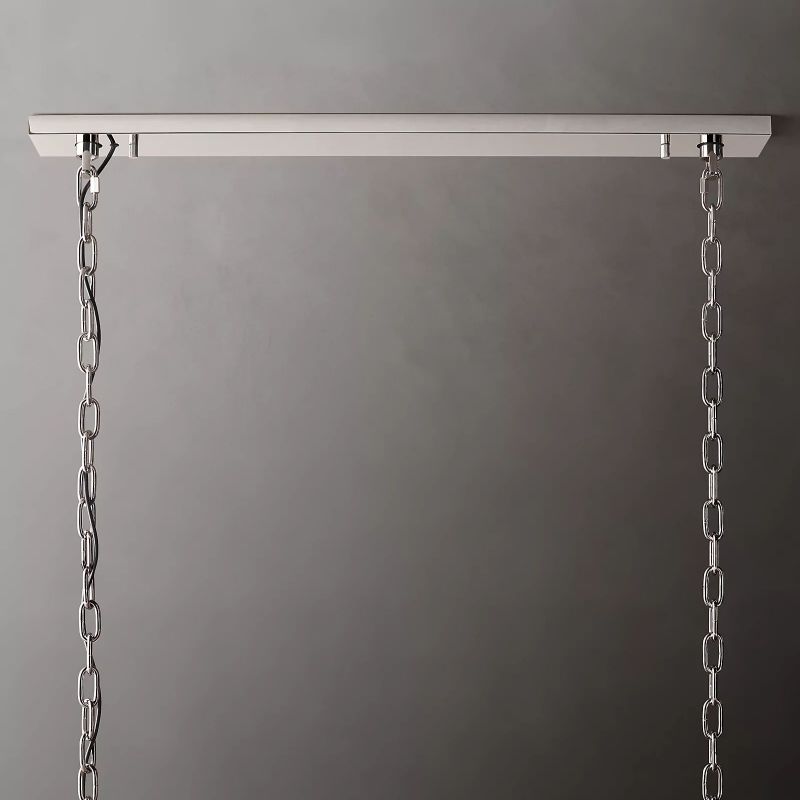 Harlow Faceted Crystal Rectangle Chandelier 62"