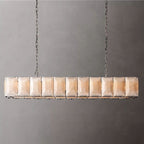 Harlow Faceted Calcite Rectangle Chandelier 74"