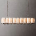 Harlow Faceted Calcite Rectangle Chandelier 62"