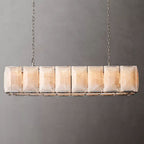 Harlow Faceted Calcite Rectangle Chandelier 54"