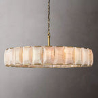 Harlow Faceted Calcite Round Chandelier 60"