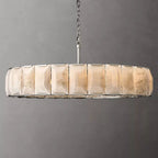 Harlow Faceted Calcite Round Chandelier 60"