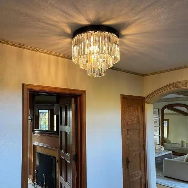 Odeon Deco Prism Tiered Flush Mount