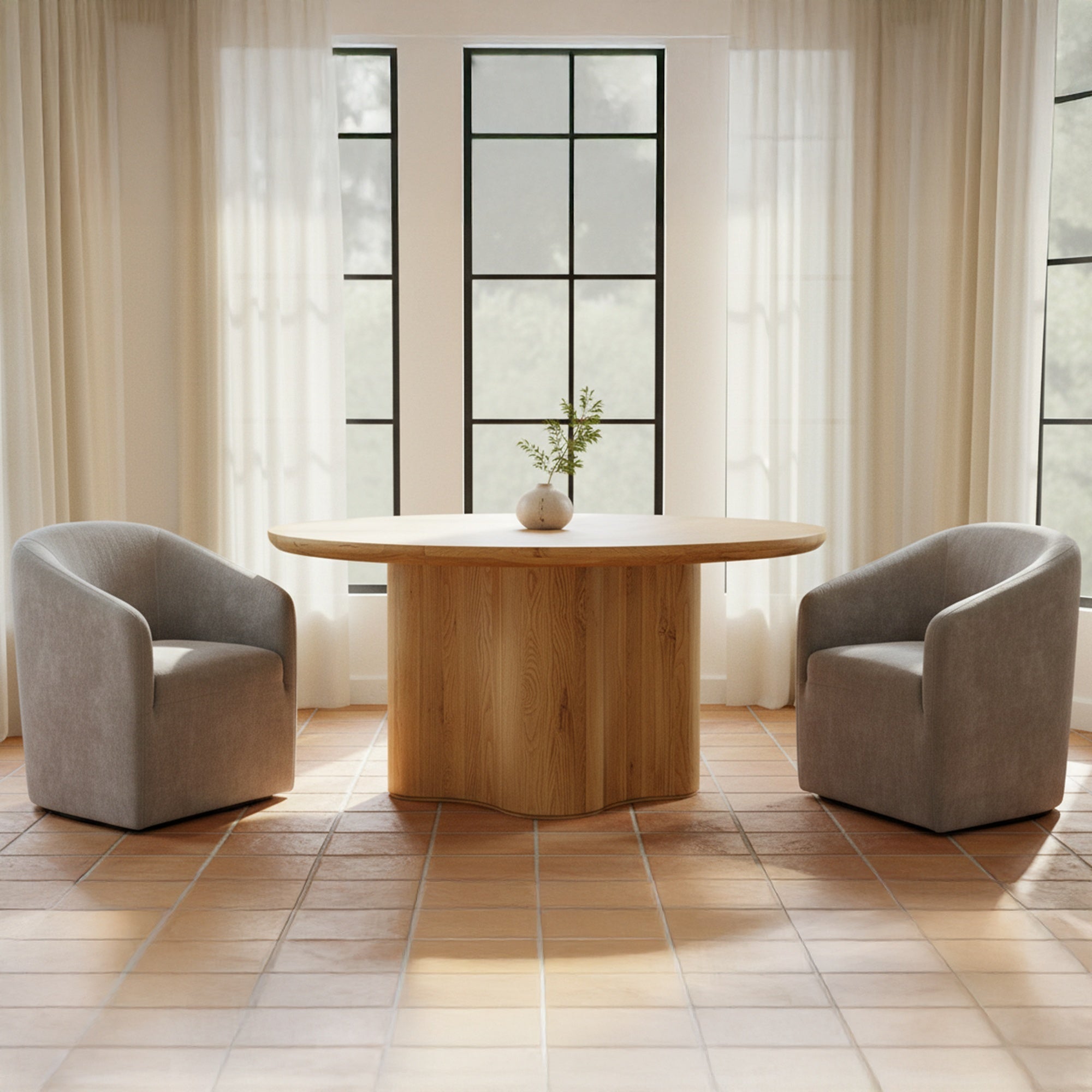 Sana Rolling Dining Chair-Dining Chairs-StyleMeGHD