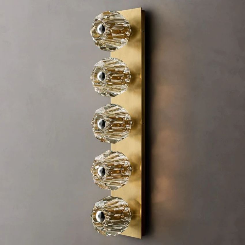 Boule De Radiant Crystal Linear Wall Sconce