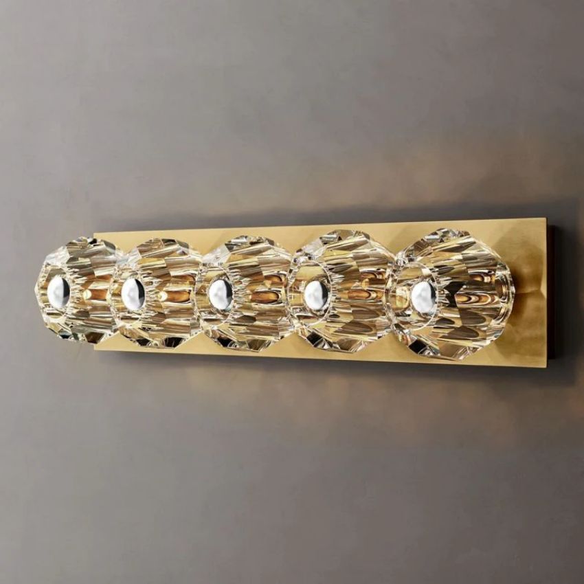 Boule De Radiant Crystal Linear Wall Sconce