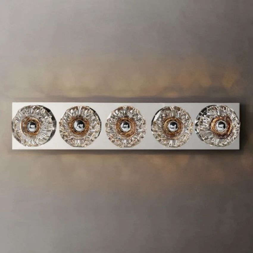Boule De Radiant Crystal Linear Wall Sconce
