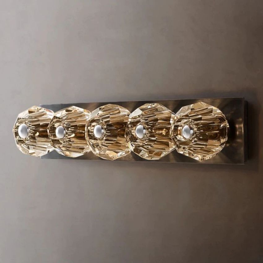 Boule De Radiant Crystal Linear Wall Sconce