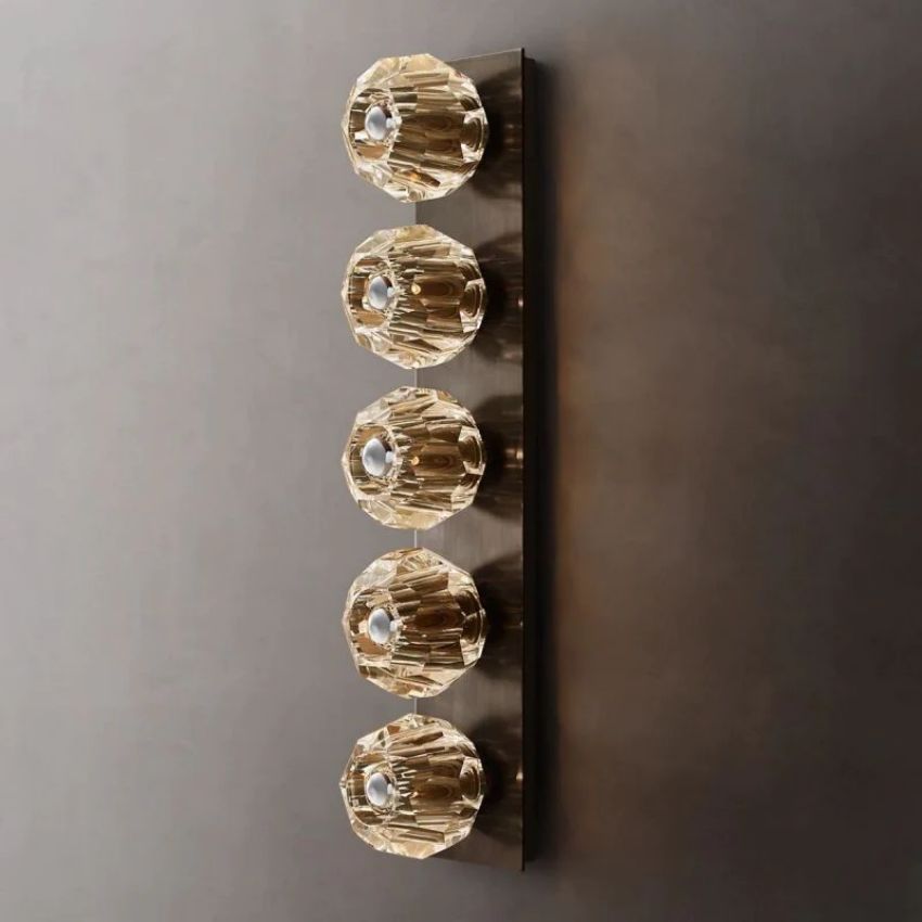 Boule De Radiant Crystal Linear Wall Sconce