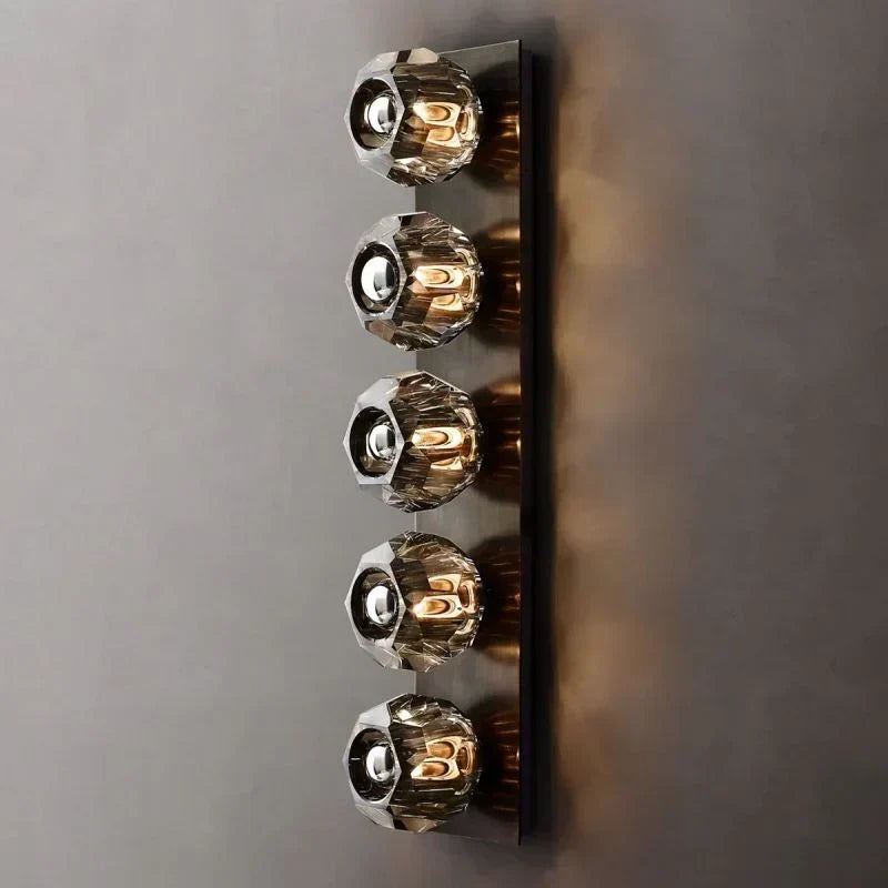 Boule De Radiant Crystal Linear Wall Sconce